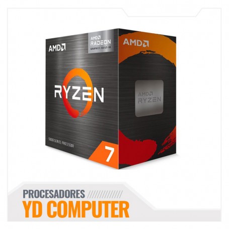 PROCESADOR AMD RYZEN 7 5700G 3.80 / 4.60GHZ 16MB L3 8 CORE AM4 (100100000263BOX)