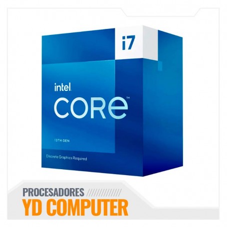 PROCESADOR INTEL CORE I7-13700F 2.5GHZ/5.2GHZ  8 CORE ( BX8071513700F ) LGA 1700