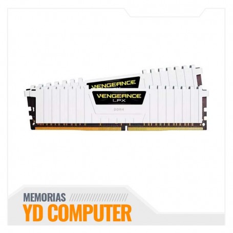 CORSAIR VENGEANCE 32GB (2 X16GB)  DDR4 3200MHZ  LPX WHITE