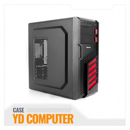 CASE GAMER HALION SCORPION  5906 ROJO 400W REAL US