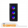 CASE GAMER HALION TRISTAR 500W RGB V. TEM.LAT.FRON