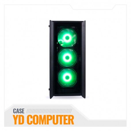 CASE HALION GAMER TITAN 104 NEGRO 600W VT RGB CR