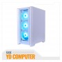 CASE HALION GAMER TITAN 106 BLANCO 4X ARGB SIN FUENTE VIDRIO
