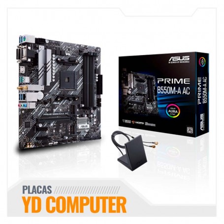 MOTHERBOARD ASUS PRIME B550M-A AC SVL DDR4