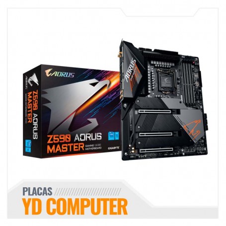 MOTHERBOARD GIGABYTE Z590 AORUS MASTER DDR4 128 GB 3200 MHZ