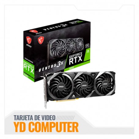 TARJETA DE VIDEO MSI RTX 3060 12GB VENTUS 3X  OC DDR6  ( RTX 3060 VENTUS 3X 12G OC )