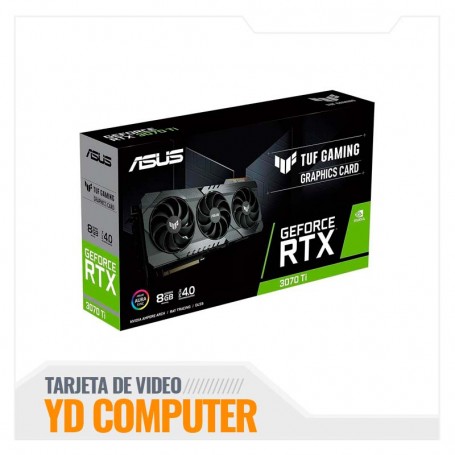 TARJETA DE VIDEO ASUS RTX 3070TI TUF GAMING OC EDITION 8GB DDR6 ( TUF-RTX3070TI-O8G-GAMING)