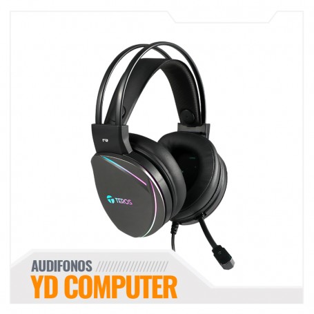 AUDIFONO TEROS GAMER TE-8170N USB LUCES 7.1