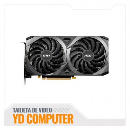 TARJETA DE VIDEO MSI RTX 3060 VENTUS 2X 12GB OC DDR6 192 BITS ( RTX-3060-VENTUS-2X-12G-OC)