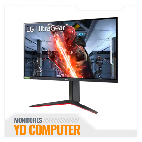 MONITOR LG GAMER ULTRAGEAR 27" 27GN65R IPS 1MS 144HZ  AMD FREESYNC BASE AJUSTABLE PIVOT
