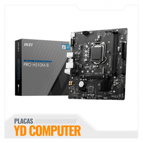 MOTHERBOARD MSI H510M-B PRO DDR4 2933MHZ LGA 1200