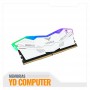MEMORIA TEAMGROUP T-FORCE DELTA WHITE RGB, 16GB DDR5-6000MHZ  CL38, 1.25V