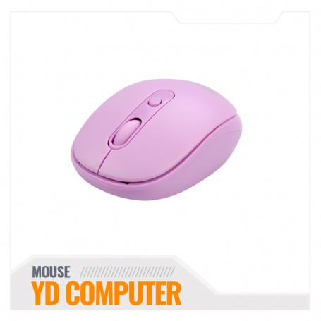 MOUSE TEROS OPTICO WIRELESS TE-5075P PURPURA  1600 DPI