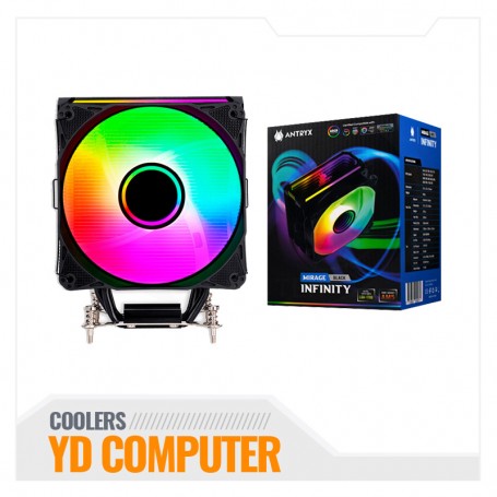 COOLER PARA PROCESADOR ANTRYX MIRAGE INFINITY BLACK ARGB (ACC-600IKA)