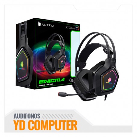 AUDIFONO ANTRYX CHROME STORM ENIGMA GAMING 7.1 VIRTUAL (AGH-7300K7V)