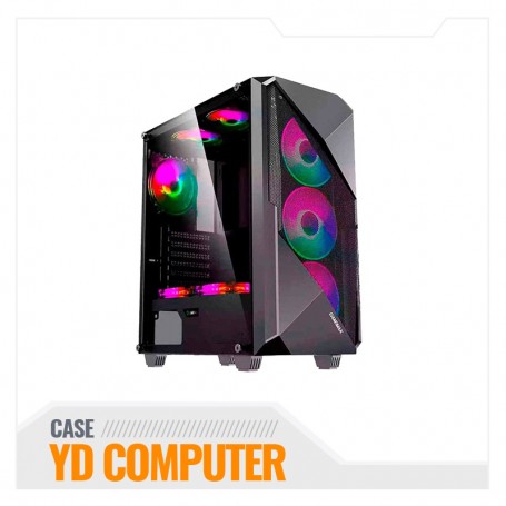 CASE GAMER GAMEMAX REVOLT 4 COO/12CM RGB V/T CONT/LUCES SIN FUENTE2.0