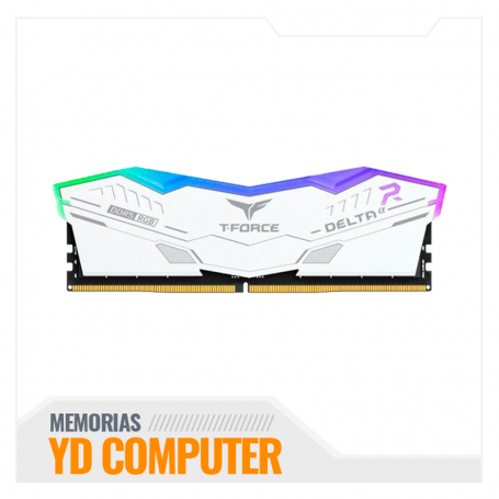 MEMORIA RAM TEAMGROUP T-FORCE DELTA ALPHA 16GB 6000 MHZ DD5 PC5-48000 WHITE