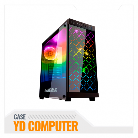 CASE GAMEMAX POLARIS 4XRGB VIDRIO TEMPLADO SIN FUENTE C/ CONTROL REMOTO