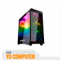CASE GAMEMAX POLARIS 4XRGB VIDRIO TEMPLADO SIN FUENTE C/ CONTROL REMOTO
