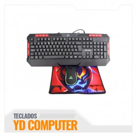 COMBO GAMER HALION 3 EN 1 CUSTER HA-407C LED