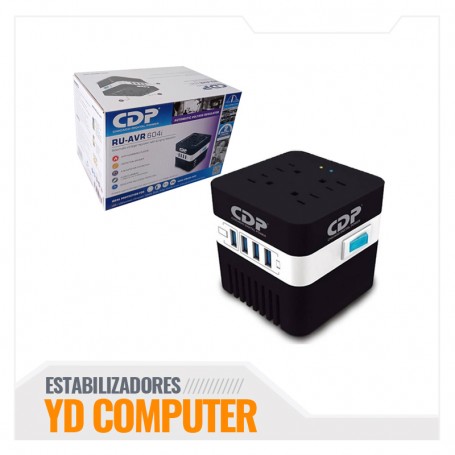 ESTABILIZADOR CDP 4 TOMAS 4 USB 3.0 RU-AVR604I