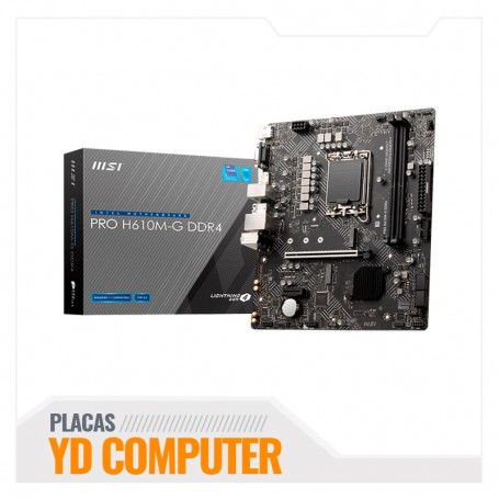 MOTHERBOARD MSI PRO H610M-G DDR4, CHIPSET INTEL H610, LGA1700, MATX