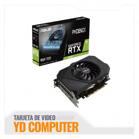 TARJETA DE VIDEO ASUS RTX 3050 8GB  PHOENIX DUAL DDR6  128 BITS