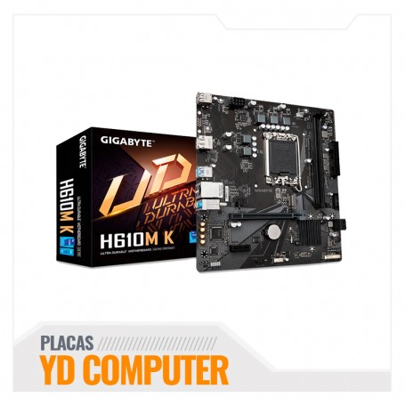 MOTHERBOARD GIGABYTE H610M-K  DDR4 S/V/L LGA 1700 MICRO ATX