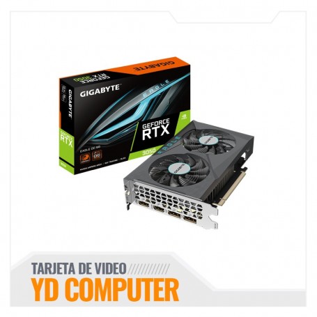 TARJETA DE VIDEO GIGABYTE RTX 3050 6GB OC EAGLE DDR6 GV-N3050EAGLE-OC-6GD