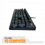 TECLADO GAMER TEROS TE-4152 RGB MECANICO MULTIMEDIA 105 TECLAS USB