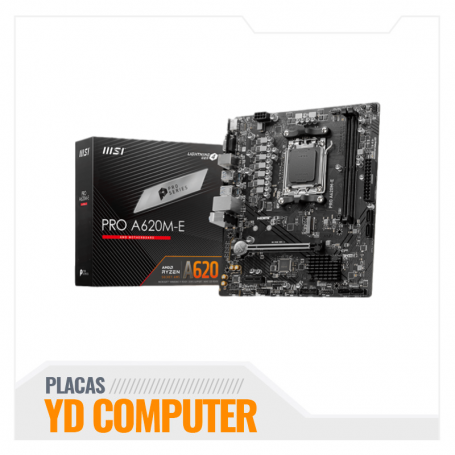MOTHERBOARD MSI PRO A620M-E, AM5, AMD (PRO A620M-E)