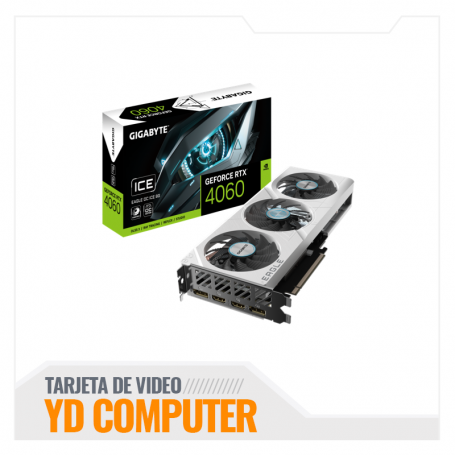 TARJETA DE VIDEO GIGABYTE GEFORCE RTX 4060 EAGLE OC  8GB PCI.EXP  (GV-N4060EAGLE OC-8GD )