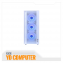 CASE GAMER HALION TORNADO 04BK BLANCO MALLA FUENTE 600W REAL 4XARGB