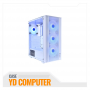 CASE GAMER HALION TORNADO 04BK BLANCO MALLA FUENTE 600W REAL 4XARGB