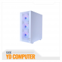 CASE GAMER HALION TORNADO 04BK BLANCO MALLA FUENTE 600W REAL 4XARGB