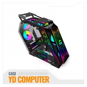 CASE GAMING TEROS TE-1312G BLACK 4 FAN ARGB V. TEMPLADO