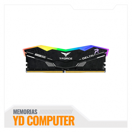 MEMORIA TEAMGROUP T-FORCE DELTA ALPHA RGB DDR5, 16GB DDR5-6000MHZ, CL38, 1.25V, NEGRO.