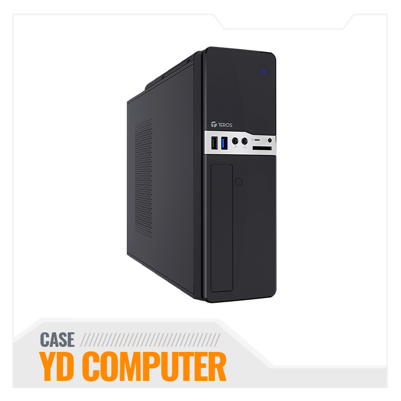 CASE TEROS TE1032S, SLIM, 250W, 1 USB 3.0 Y 1 USB 2.0 , AUDIO HD, DVD