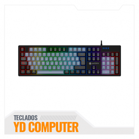 TECLADO MECANICO ANTRYX MK860L BLACK & GRAY , PURPLE SWICHT (AMK-CS860LKGPU-SP)