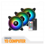 COOLER KIT  ARGB ANTRYX SPECTRUM 310, 120MM X3, CONTROLADOR C/ REMOTO ( AAK-SP310 )
