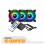 COOLER KIT  ARGB ANTRYX SPECTRUM 310, 120MM X3, CONTROLADOR C/ REMOTO ( AAK-SP310 )