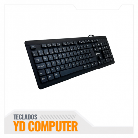 TECLADO LAVABLE TEROS TE-4065N, IPX7, USB, NEGRO