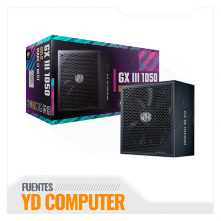 FUENTE COOLER MASTER GX3 1050W GOLD FM ATX 3.0 A/US CABLE MPX-A503-AFAG-BUS