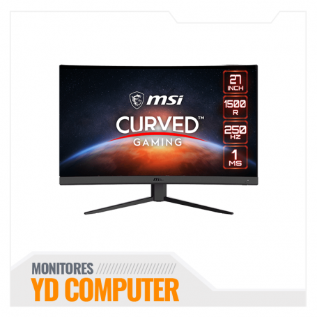 MONITOR GAMING MSI G27C4X 27" CURVO VA, FHD 1920 X 1080, 250HZ, 1MS, AMD FREESYNC