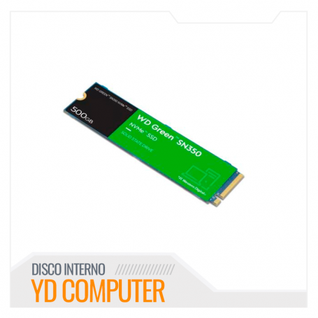 UNIDAD DE ESTADO SOLIDO WESTERN DIGITAL GREEN SN350, 500GB NVME PCIE M.2. VL 2400