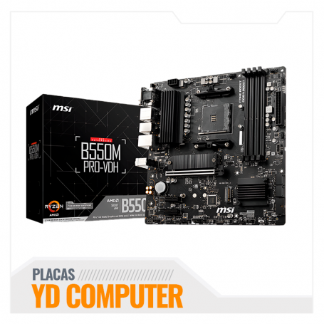 MOTHERBOARD MSI B550M - PRO -VDH  AMD DDR4 128 BITS 4400 GHZ