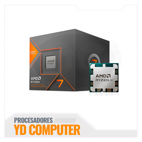 PROCESADOR AMD RYZEN 7 8700G 4.20 / 5.10 GHZ, 16MB L3 CACHE, 8-CORES, 5NM, TDP: 65W