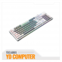 TECLADO MECANICO ANTRYX MK860L WHITE & GRAY, BLUE SWICHT (AMK-CS860LWGBL-SP)