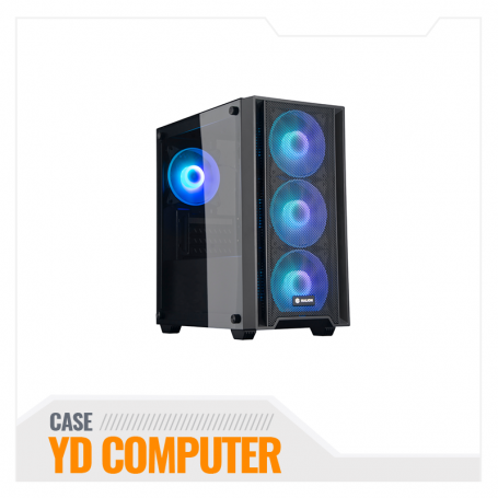 CASE HALION GAMER CON FUENTE 550W RAGNAROK 321 MALLA 4X RGB