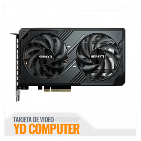 TARJETA DE VIDEO GIGABYTE RTX 5060 8GB WINDFORCE OC GDDR7 GEFORCE NVIDIA 128 BITS (GV-N5060WF2OG-8GD)